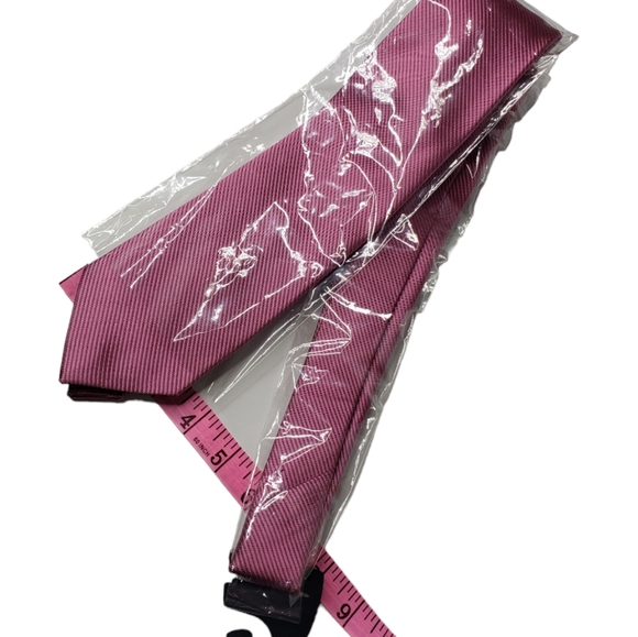 Italian Zianetti Silk Collection Preppy Pink Textured Giftable NWT Men's Tie - Picture 2 of 6